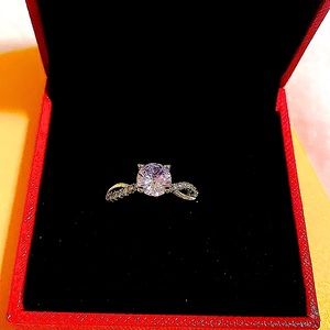 REAL MOISSANITE DIAMOND RING NIB